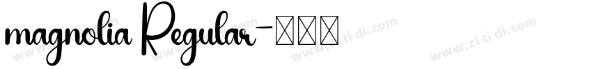 magnolia Regular字体转换